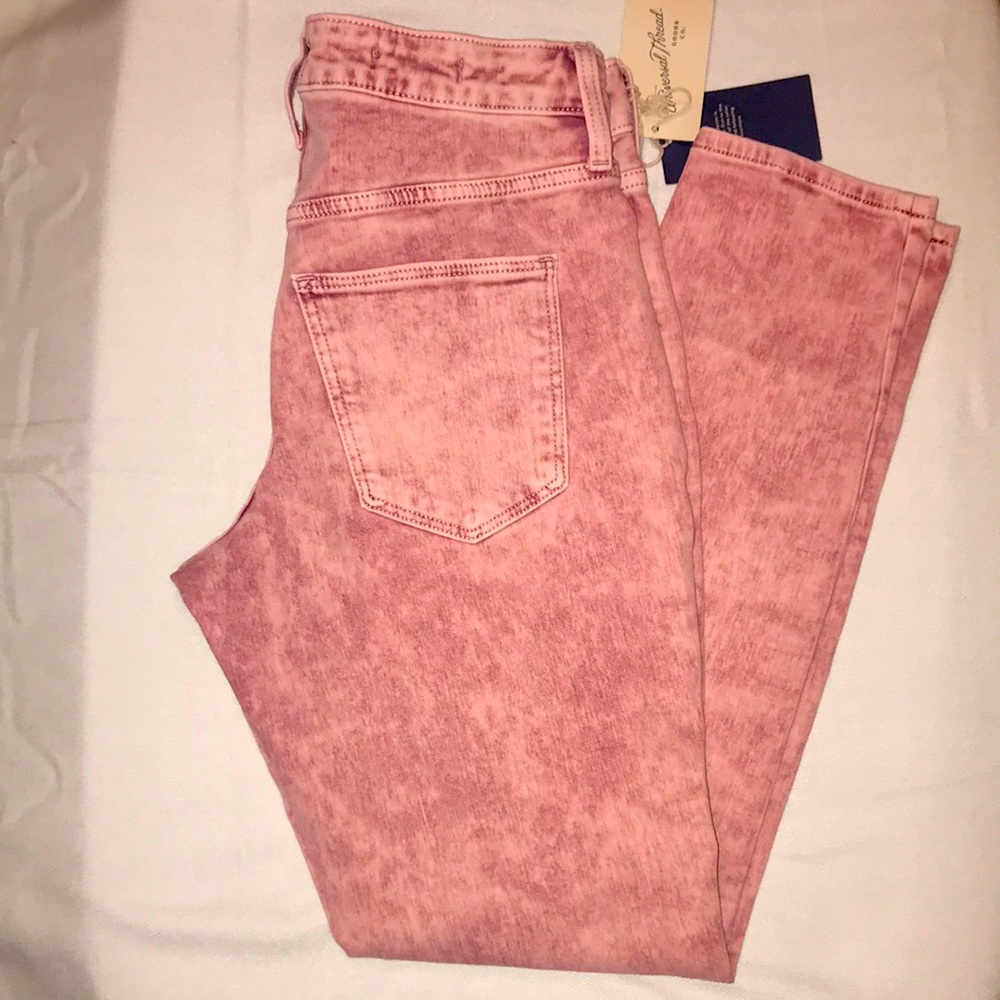 High Rise Skinny Jeans- Pink 4 / 27 NWT